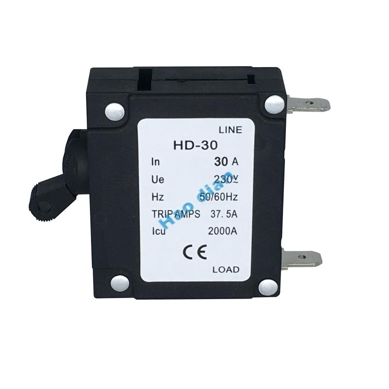 好電塑殼斷路器HD-30系1P/30A磁力液壓設(shè)備保護(hù)電磁式斷路器插腳
